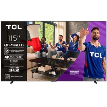 4K QD-Mini LED Pro 144Hz 115C7K 292 cm avec GOOGLE TV et systeme sonore Onkyo Dolby Atmos 4.2.2 - 1