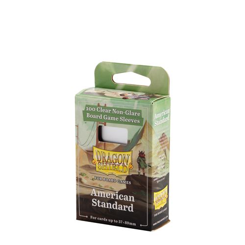 Pack 100 protège-cartes Board Game Sleeves Dragon Shield American Standard 57 x 89 mm - Lee cooper