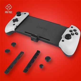 Manette Just For Games Advanced Pro Gaming Controller pour Nintendo Switch et Nintendo Switch modèle OLED Blanc et Noir