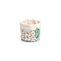 Cache Pot en tissu noir & blanc