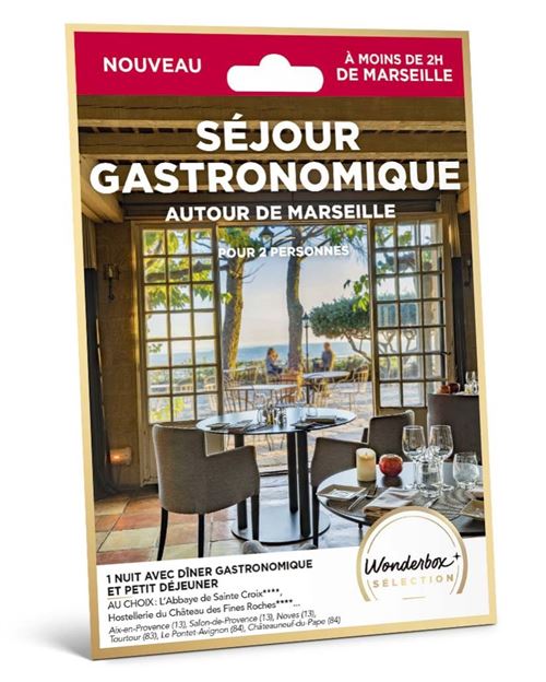 Coffret cadeau Wonderbox Séjour gastronomique autour de Marseille