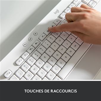 Clavier ergonomique sans fil Logitech Signature K650 Blanc