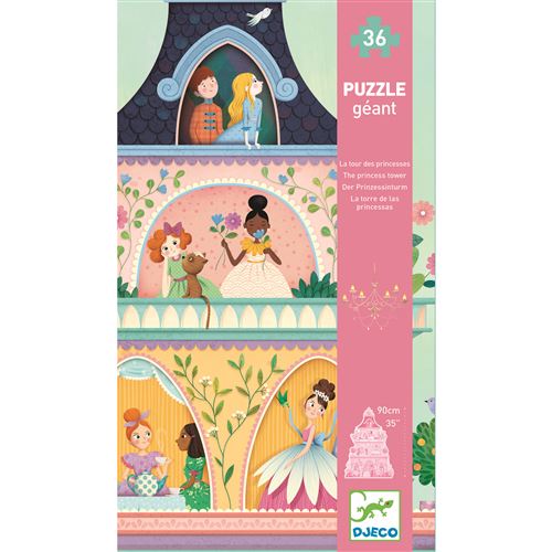Puzzle enfant Djeco La tour des princesses 36 pièces