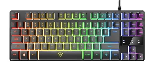 Clavier gaming éclairé Trust GXT 833 Thado - vue 4