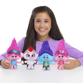 Peluche Trolls Tournée Mondiale avec sons 20 cm Modèle aléatoire