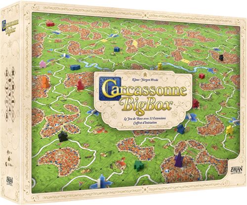 Boite de Jeu de stratégie Asmodee Carcassonne Big Box 2021