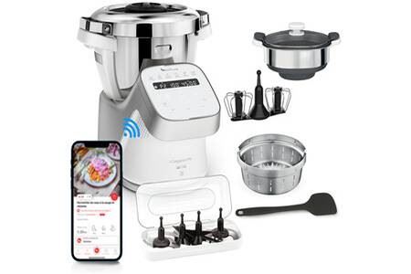 Comparer les prix : Robot cuiseur multifonction connecté Moulinex I-COMPANION XL 1550W ( YY4418FD ) | Comparateur