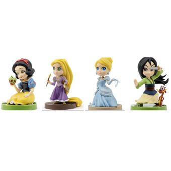 Pack 4 Figurines Yume Hero Box Princesses Blanche Neige Cendrillon Raiponce Mulan