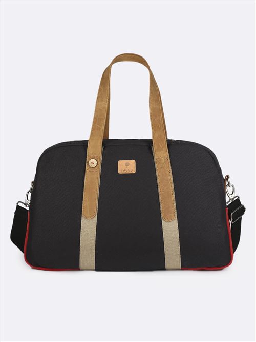 Sac de voyage en coton Faguo Bleu et Rouge