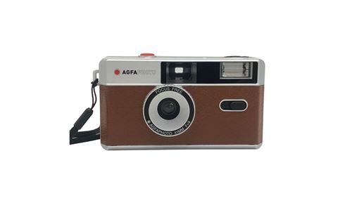 Appareil photo argentique compact AgfaPhoto 35mm Silver/Marron - Réutilisable