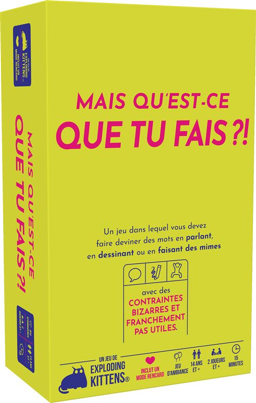 Jeu d’ambiance Asmodee Mais qu’est ce que tu fais ? - vue 1