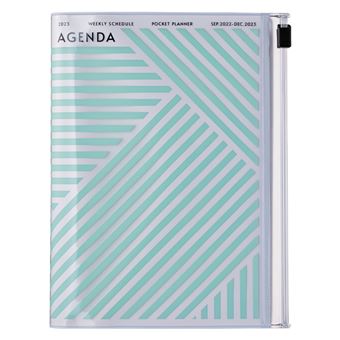 Agenda scolaire Mark's Geometric 2022 2023 A6 Menthe