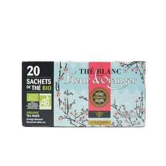 20 infusettes Terre d'Oc Thé blanc saveur fleur d'oranger