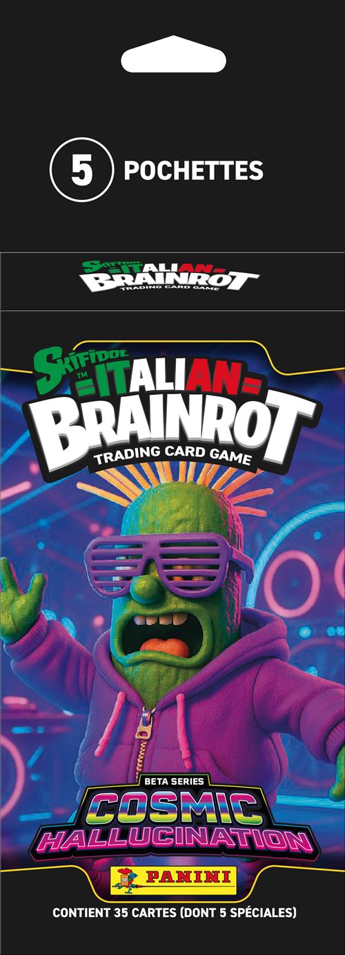 Carte à collectionner Panini Skifidol Italian Brainrot TCG Vol 2 Beta Starter Blister 5 pochettes - Panini