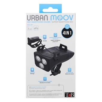 Support pour smartphone 4 en 1 T'n'b Urban Moov Noir