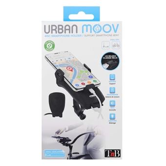 Support pour smartphone 4 en 1 T'n'b Urban Moov Noir