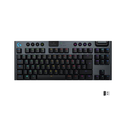 Clavier Gaming sans fil Azerty Logitech G915 TKL RVB Lightspeed Tactile Noir