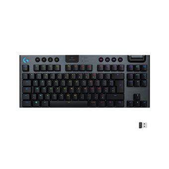 Clavier Gaming sans fil Azerty Logitech G915 TKL RVB Lightspeed Tactile Noir - 1