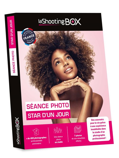 Coffret cadeau LaShootingBox Séance photo Star d un jour