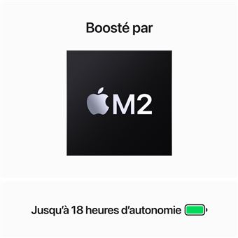 Apple MacBook Air 15.3'' 256 Go SSD 8 Go RAM Puce M2 CPU 8 coeurs GPU 10 coeurs Lumière stellaire Nouveau