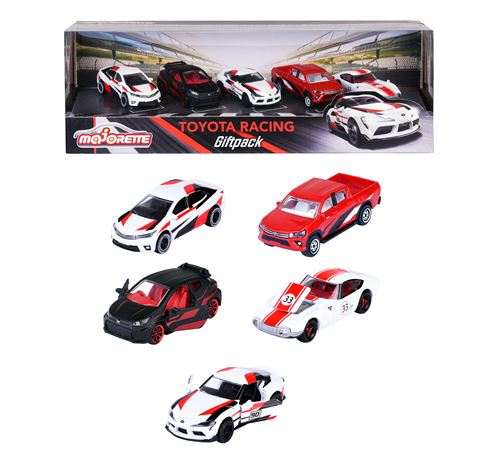 Majorette Multicolore Voiture Toyota Racing Giftpack