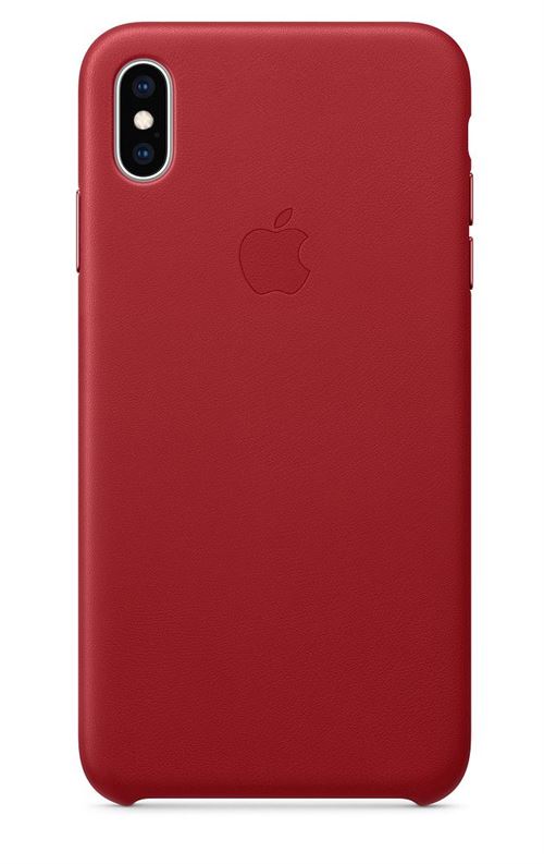 Apple iPhone XS Max Leather Case Red