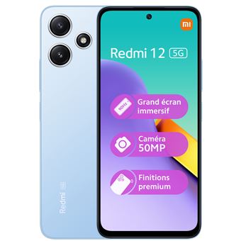 Smartphone Xiaomi Redmi 12 6,79" 5G Double SIM 256 Go Bleu - 1