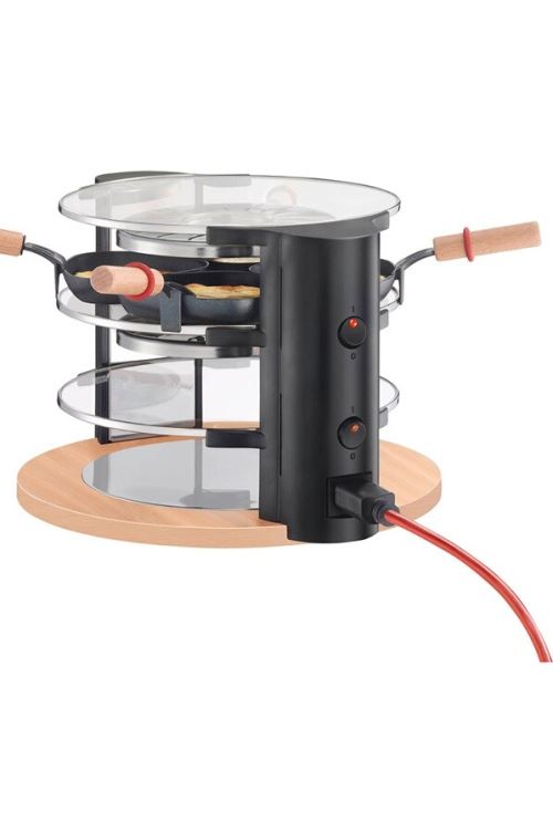 Appareils à raclette Evolution 900W + accessoires Noir/Bois - LAGRANGE -  149003 