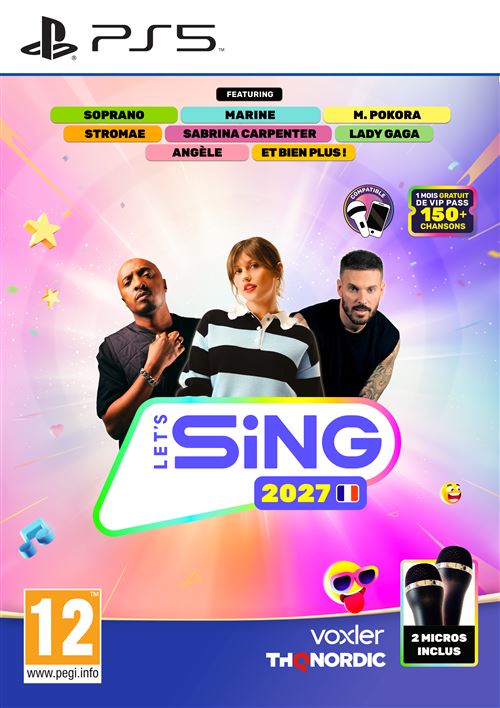 Let' Sing Hits Francais 2027 + 2 Micros PS5