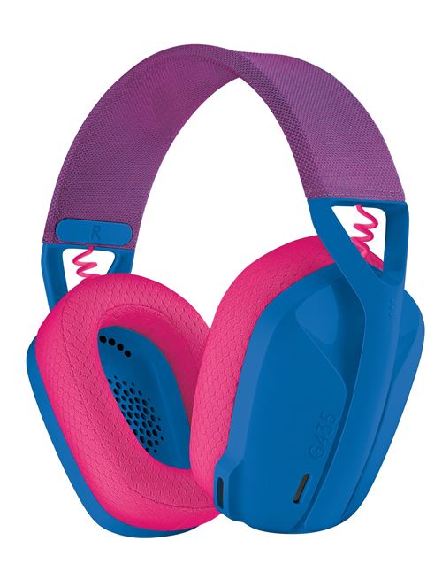 Casque Gaming sans fil Logitech G435 Lightspeed Bluetooth Bleu