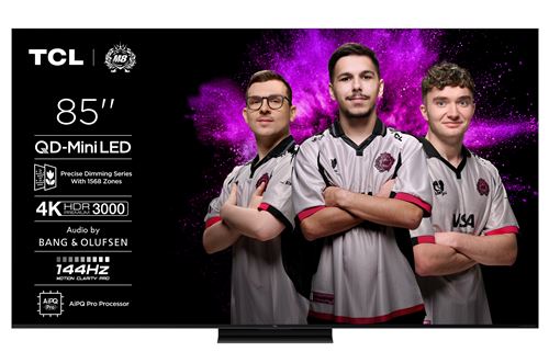 TV Qd-Mini Led Pro Tcl 85C79K 216 Cm 4K UHD 2025 Aluminium Brossé
