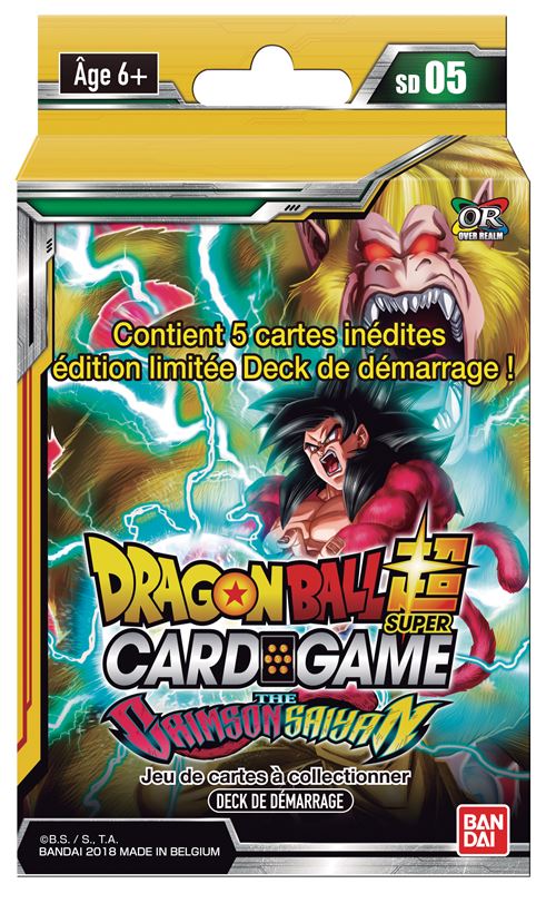 Deck de cartes Dragon Ball Super The Crimson Saiyan