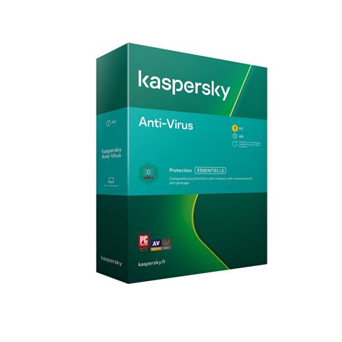 Logiciel Kaspersky Antivirus 2020 1 Poste pour 1 An