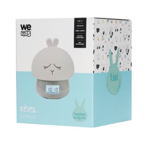 Réveil Enfant Numérique En Forme De Lapin - Affichage Automatique De L'heure, De La Date Et De La Température, Idéal Pour Chambre D'enfant