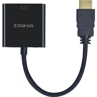Adaptateur HDMI Mâle vers VGA Femelle On Earz Mobile Gear Noir - Montage et  connectique PC