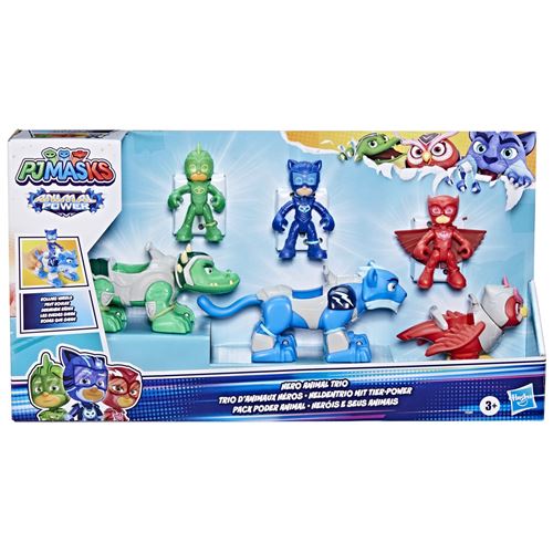 Figurine Pyjamasques Animal Power Trio D’animaux Heros
