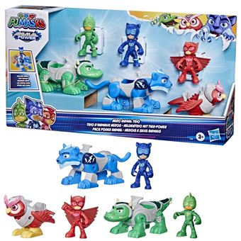 Figurine Pyjamasques Animal Power Trio D’animaux Heros