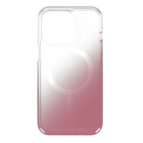 Coque pour iPhone 13 Pro Gear4 Milan Snap Transparent et rose