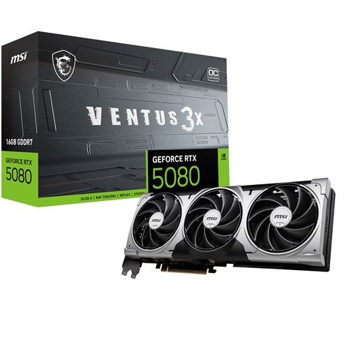 Carte graphique MSI Nvidia GeForce RTX 5080 16G GAMING 3X OC