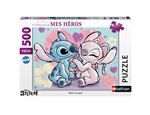 Puzzle 500 pièces Nathan Stitch & Angel Disney