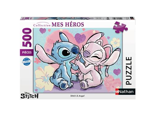 Puzzle 500 pièces : Disney : Stitch & Angel Ravensburger Nathan - vue 2