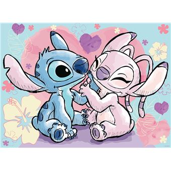 Puzzle 500 pièces Nathan Stitch & Angel Disney