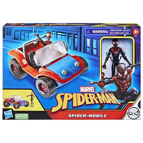 Figurine Spiderman 15 cm + Véhicule Buggy