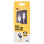 Câble universel Freaks And Geeks Micro USB Blanc 1 m