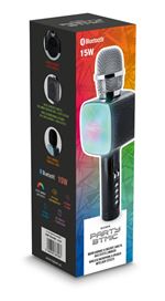 Jouet musical BigBen Microphone Karaoke avec Effets Lumineux Noir