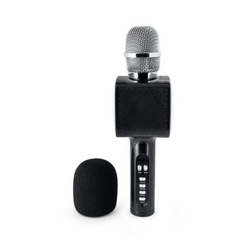 Jouet musical BigBen Microphone Karaoke avec Effets Lumineux Noir