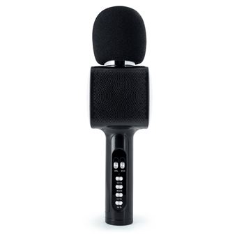 Jouet musical BigBen Microphone Karaoke avec Effets Lumineux Noir