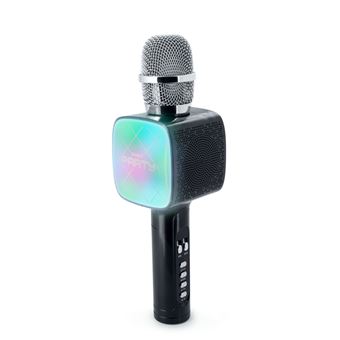 Jouet musical BigBen Microphone Karaoke avec Effets Lumineux Noir