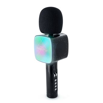 Jouet musical BigBen Microphone Karaoke avec Effets Lumineux Noir