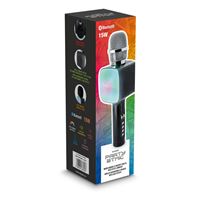 ETO- Microphone Karaoke Sans Fil Bluetooth Portable 4 en 1 Réduction du